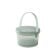 GET Enterprises EC-07-1-JA Jade Green 4-1/4" Diameter Reusable Polypropylene Eco-Takeouts To Go Soup Container With Lid and Handle