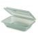 GET Enterprises EC-11-1-JA Jade Green 9" x 6 1/2" x 2 1/2" Customizable 1-Compartment Reusable Polypropylene Eco-Takeouts To Go Food Container With Leak-Resistant Snap-Closure