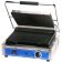 Globe GPG1410 14" x 10" Grooved Cast Iron Top And Bottom Panini Sandwich Grill - 120V / 1800W