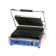 Globe GPG1410 14" x 10" Grooved Cast Iron Top And Bottom Panini Sandwich Grill - 120V / 1800W