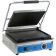 Globe GPGS1410 14" x 10" Grooved Top And Smooth Bottom Plate Panini Sandwich Grill - 120V / 1800W
