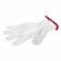 Tablecraft GLOVE1 The Protector White Extra Small Cut Resistant Glove with Red Cuff