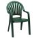 Grosfillex 49092078 / US092078 Pacific Amazon Green Fanback Stacking Resin Armchair