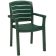 Grosfillex US119078 Acadia Amazon Green Classic Stacking Resin Armchair
