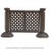 Grosfillex US962423 Brown 2 Panel Resin Patio Fence 
