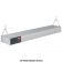 Hatco GRA24120TCCS Glo-Ray Standard-Wattage 24" Wide Aluminum Housing Single-Element Infrared Strip Heater With Built-In Toggle Switch Control And Conduit With S-Hook And Chain, 120V 350 Watts