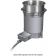 Hatco HWB-4QT-120 Standard-Watt Top-Mount 4-Quart 8.34" Diameter Round Non-Insulated Stainless Steel Drop-In Heated Well Without Drain With Remote Thermostat, 120V 500 Watts