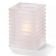 Hollowick 1511SC Satin Crystal Horizontal Rib Block Glass Lamp