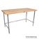 John Boos JNB11A Maple Top 108" x 30" Work Table with Galvanized Legs and Bracing