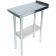 John Boos EFT8-3012 Stainless Steel 34 3/4" High x 12" Wide x 30" Deep Flat Top Filler Table With Galvanized Legs And Galvanized Adjustable Undershelf And 1 1/2" Backsplash