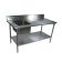 John Boos EPT8R5-3072GSK-L Stainless Steel 72" Prep Table w/ Sink Bowl and Galvanized Legs / Undershelf