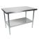 John Boos FBLG6024 Stainless Steel Economy 60" x 24" Flat Top Work Table w/ Adjustable Galvanized Undershelf
