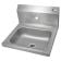John Boos PBHS-W-1410-1 Stainless Steel Pro Bowl 14" x 10" x 5" Wall Mount Hand Sink w/ Center Faucet Hole