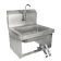 John Boos PBHS-W-1410-KV2MB Stainless Steel Pro Bowl 14" x 10" x 5" Hand Sink w/ Faucet and Knee Valves