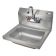 John Boos PBHS-W-1410-P Stainless Steel Pro Bowl 14" x 10" x 5" Wall Mount Hand Sink w/ Faucet