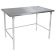 John Boos ST6-24108SBK Stainless Steel 108" x 24" Flat Top Work Table with Adjustable Stainless Bracing