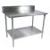 John Boos ST6R5-30108SSK Stainless Steel 108" x 30" Rear Riser Top Work Table w/ Adjustable Stainless Undershelf