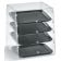 Vollrath KDC1418-4F-06 Knock Down Four Tier Acrylic Display Case with Front Doors