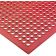 San Jamar KM1200 Red 3' x 5' EZ-Mat Grease Resistant Floor Mat with Beveled Edge
