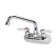 Krowne 10-406L Silver Series Low Lead Wall Mount Faucet With 6" Swing Spout, 4" Centers
