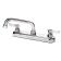 Krowne 13-806L Silver Series Low Lead Deck Mount Faucet With 6" Swing Spout, 8" Centers