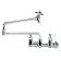 Krowne 16-253L Royal Series Wall Mount Pot Filler Faucet with 24" Double Jointed Spout, 8" Centers
