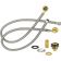 Krowne 21-445L Royal Series E-Z Install Wall-Mount Flexible Water Line Kit With 3/8" Compression Fitting 1/2" NPT Close Elbow 30" Long Braided Stainless Steel Supply Hose With Mounting Hardware