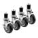 Krowne 28-129S 5" Wheel Swivel Stem Casters With Brakes, 220 lb Load Capacity Per Caster