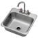 Krowne HS-1515 Drop-In 15" Wide Stainless Steel Hand Sink With 1 1/2" Drain, 4" OC Deck Mount Low-Lead Faucet And 5 3/16" Deep Bowl