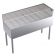 Krowne KR19-C48R Royal Series 48"L x 19"D Stainless Steel Underbar Corner Drainboard with Right Return and 1 1/4" Drain