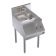 Krowne KR24-18BD Royal Series 18"L x 24"D Stainless Steel Underbar Blender/Dump Sink Modular Add-On