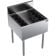 Krowne KR24-24 Royal Series 24 Inch x 24 Inch Stainless Steel Insulated Underbar Ice Bin / Cocktail Unit With 12 Inch Deep Liner And 92 lb Ice Capacity