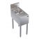 Krowne KR24-MS12 Royal Series 12"L x 24"D Stainless Steel Underbar Speed Unit with Dump Sink and Speed Rinser