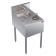 Krowne KR24-MS18 Royal Series 18"L x 24"D Stainless Steel Underbar Speed Unit with Dump Sink, Dipperwell and Speed Rinser