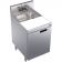 Krowne KR24-MT18-C Royal Series Underbar 18" Wide Freestanding Stainless Steel Dump Sink With 14" Wide x 10" Front-to-Back x 10" Deep Sink Compartment And Lockable Cabinet Base And Adjustable Cutting Board And Trash Chute