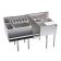 Krowne KR24-MX54-7 54"W x 24"D Underbar Cocktail Workstation with 7 Circuit Cold Plate