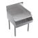 Krowne KR24-RG24 Royal Series 24"L x 24"D Stainless Steel Underbar Recessed Drainboard with Removable Second Tier Shelf
