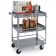 Lakeside 316 Stainless Steel 3-Shelf With Guard Rails 16 1/4" Wide x 27 1/2" Long x 32 1/8" High 300-lb Capacity Rectangular Open Base All-Purpose Standard-Duty Utility Cart With 3 1/2" Swivel Lake-Glide Casters