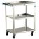 Lakeside 411 Stainless Steel 3-Shelf 16 3/4" Wide x 27 5/8" Long x 32" High 500-lb Capacity Rectangular Open Base All-Purpose Medium-Duty Utility Cart With 4" Swivel Casters