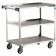 Lakeside 459 Stainless Steel 3-Shelf 22 3/8" Wide x 54 1/8" Long x 37 1/4" High 500-lb Capacity Rectangular Open Base All-Purpose Medium-Duty Utility Cart With 5" Casters
