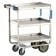 Lakeside 711 Stainless Steel 3-Shelf 16 1/4" Wide x 30" Long x 34 1/4" High 700-lb Capacity Rectangular Utility Cart With Casters