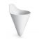 Tablecraft M57W 7" White Conical French Fry Holder 