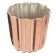 Matfer 340415 1-3/8" Copper Tin Lined Fluted Cannelé Mold