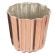 Matfer 340417 2-3/16" Copper Tin Lined Fluted Cannelé Mold