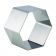 Matfer 376014 1-1/2" Stainless Steel Hexagon Pastry Ring Pack of 4