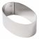 Matfer 376040 3" Stainless Steel Oval High Pastry Ring Pack of 4