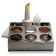 Matfer 017082 Countertop 6-Bowl 15" Long x 14" Wide Stainless Steel Spice Roll'box Condiment and Garnish Holder