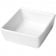 Matfer 051132 White Porcelain 3 oz 3 1/8" Square Petit Presentation Dish