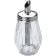 Matfer 061410 Glass 3" Diameter 4 1/4" High Sugar Measuring Pourer With Stainless Steel Cover And Spout