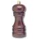 Matfer 061477 Rustic 6" Tall Heavy Dark Lacquered Wood Pepper Mill With Tempered Steel Mechanism